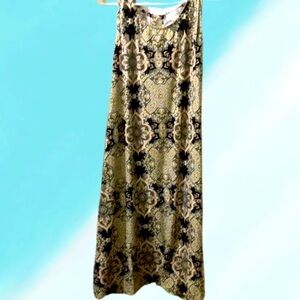 Just be Sleeveless knee length floral dress